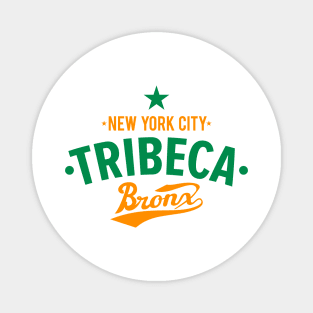 Tribeca Manhattan Logo -  Authentic NYC Vibes - Minimal Style Magnet